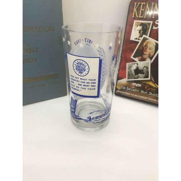 Lot 3-JFK President Kennedy Commemorative Glass- Book Assassination-DVD SCANDALS - Picture 3 of 9